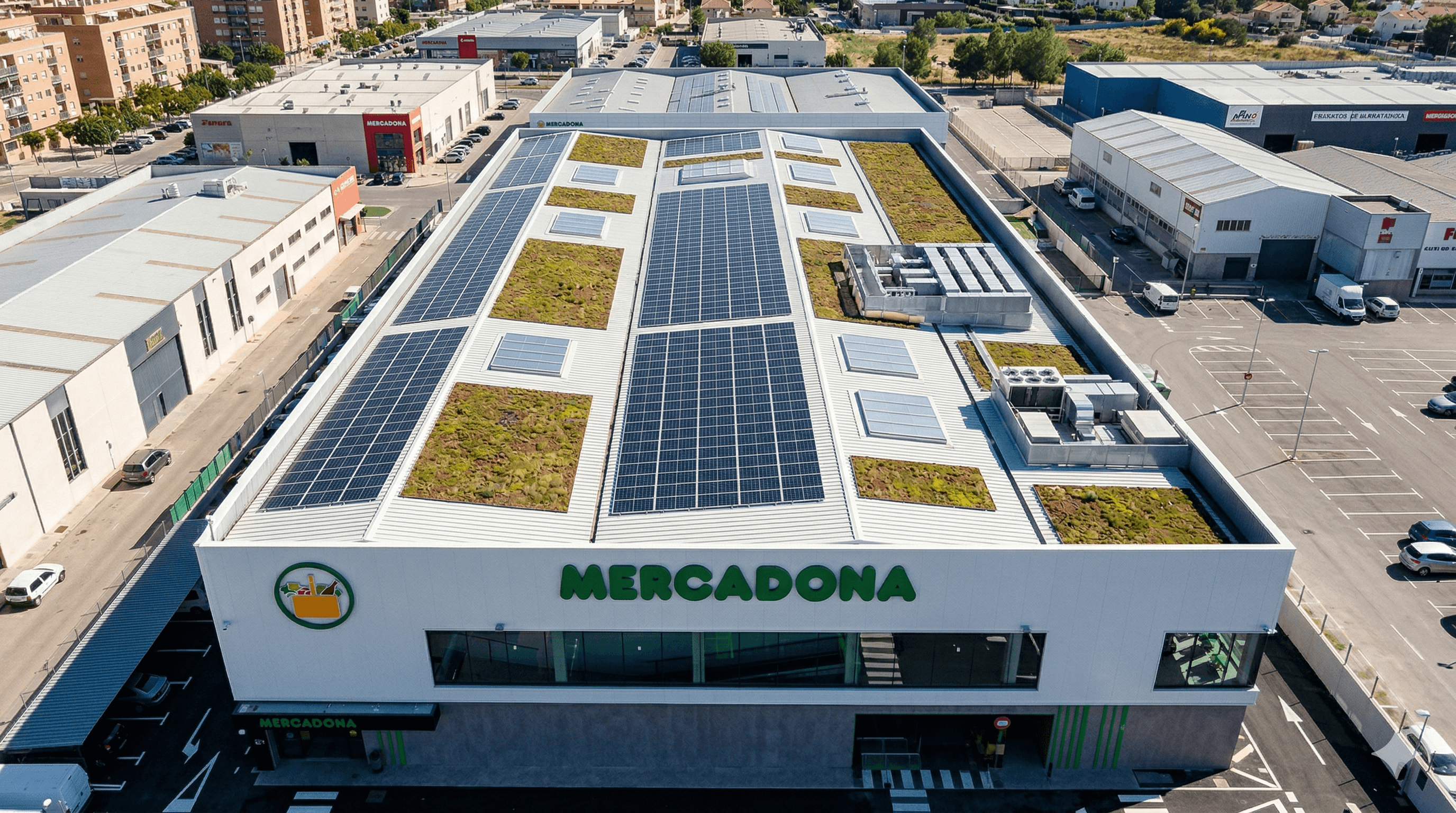 Proyecto de cubiertas industriales para Mercadona